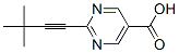 2-(3,3-Dimethylbut-1-ynyl)pyrimidine-5-carboxylic acid Structure,908247-39-2Structure