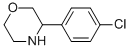 3-(4-Chlorophenyl)morpholine Structure,909186-38-5Structure