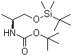 (S)-叔丁基 1-(叔丁基二甲基甲硅烷基氧基)丙烷-2-基氨基甲酸酯结构式_909297-88-7结构式