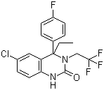 6-Chloro-4-ethyl-4-(4-fluorophenyl)-3-(2,2,2-trifluoroethyl)-3,4-dihydroquinazolin-2(1h)-one Structure,910483-02-2Structure