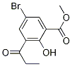 5-Bromo-2-hydroxy-3-(1-oxopropyl)benzoic acid methyl ester Structure,91099-82-0Structure