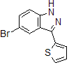 5-Bromo-3-(2-thienyl)-1h-indazole Structure,911305-81-2Structure