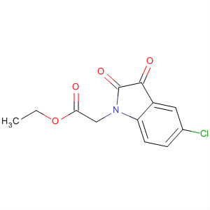 Ethyl 2-(5-chloro-2,3-dioxoindolin-1-yl)acetate Structure,912669-67-1Structure