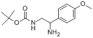 [2-氨基-2-(4-甲氧基-苯基)-乙基]-氨基甲酸叔丁酯盐酸盐结构式_912762-82-4结构式