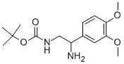 [2-氨基-2-(3,4-二甲氧基-苯基)-乙基]-氨基甲酸叔丁酯结构式_912762-97-1结构式