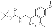 [2-氨基-2-(2,4-二甲氧基-苯基)-乙基]-氨基甲酸叔丁酯结构式_912763-00-9结构式