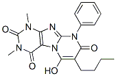 7-丁基-6-羟基-1,3-二甲基-9-苯基嘧啶并[2,1-f]嘌呤-2,4,8(1H,3H,9H)-三酮结构式_91284-90-1结构式