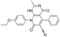 Pyrido[2,3-d]pyrimidine-6-carbonitrile, 8-(4-ethoxyphenyl)-1,4,7,8-tetrahydro-2-methyl-4,7-dioxo-5-phenyl- (9ci) Structure,912966-14-4Structure