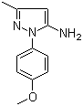 1-(4-甲氧基苯基)-3-甲基-1H-吡唑-5-胺结构式_91331-86-1结构式