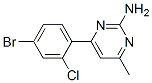 4-Methyl-6-(2-chloro-4-bromophenyl)pyrimidin-2-amine Structure,913322-58-4Structure