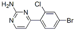 4-(2-Chloro-4-bromophenyl)pyrimidin-2-amine Structure,913322-69-7Structure