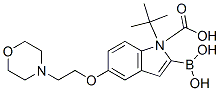 2-硼-5-[2-(4-吗啉基)乙氧基]-1H-吲哚-1-羧酸-1-(1,1-二甲基乙基)酯结构式_913388-60-0结构式