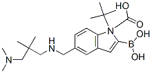 1H-Indole-1-carboxylic acid, 2-borono-5-[[[3-(dimethylamino)-2,2-dimethylpropyl]amino]methyl]-, 1-(1,1-dimethylethyl) ester Structure,913388-72-4Structure