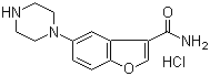 5-(哌嗪-1-基)苯并呋喃-2-羧酰胺盐酸盐结构式_913730-87-7结构式