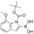 1H-Indole-1-carboxylic acid, 2-borono-7-methoxy-, 1-(1,1-dimethylethyl) ester Structure,913835-81-1Structure