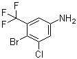 4-Bromo-3-chloro-5-(trifluoromethyl)benzenamine Structure,914225-58-4Structure