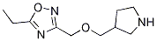 5-Ethyl-3-(pyrrolidin-3-ylmethoxymethyl)-[1,2,4]oxadiazole Structure,914299-45-9Structure
