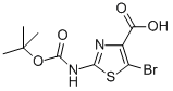 N-boc-2-amino-5-bromothiazole-4-carboxylic acid Structure,914347-09-4Structure