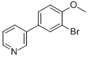 3-(3-Bromo-4-methoxyphenyl)pyridine Structure,914349-55-6Structure