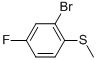 2-Bromo-4-fluorothioanisole Structure,91524-70-8Structure