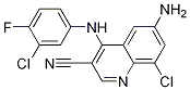 6-氨基-8-氯-4-[(3-氯-4-氟苯基)氨基]-3-喹啉甲腈结构式_915364-18-0结构式