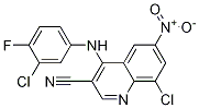 8-氯-4-[(3-氯-4-氟苯基)氨基]-6-硝基-3-喹啉甲腈结构式_915369-47-0结构式