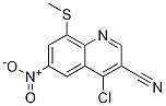 4-Chloro-8-(methylthio)-6-nitro-3-quinolinecarbonitrile Structure,915369-95-8Structure