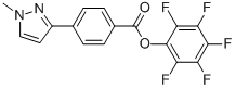 4-(1-甲基-1H-吡唑-3-基)苯甲酸五氟苯酯结构式_915707-42-5结构式