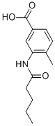 4-Methyl-3-(pentanoylamino)benzoic acid Structure,915921-34-5Structure