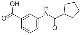 3-[(Cyclopentylcarbonyl)amino]benzoic acid Structure,915921-84-5Structure