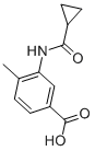 3-[(Cyclopropylcarbonyl)amino]-4-methylbenzoic acid Structure,915923-66-9Structure