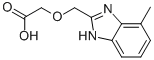 [(4-Methyl-1H-benzimidazol-2-yl)methoxy]acetic acid Structure,915924-02-6Structure