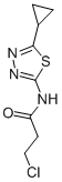 3-Chloro-n-(5-cyclopropyl-1,3,4-thiadiazol-2-yl)propanamide Structure,915924-05-9Structure