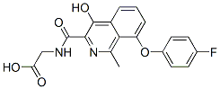 Glycine, n-[[8-(4-fluorophenoxy)-4-hydroxy-1-methyl-3-isoquinolinyl]carbonyl]- Structure,916171-79-4Structure