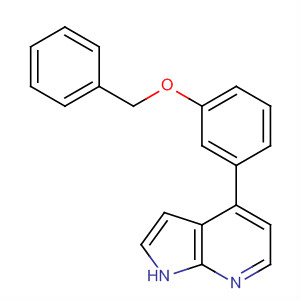 4-(3-苄氧基-苯基)-1H-吡咯并[2,3-b]吡啶结构式_916172-42-4结构式