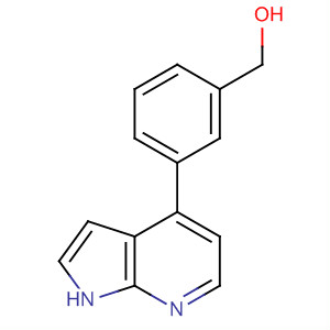 [3-(1H-pyrrolo[2,3-b]pyridin-4-yl)-phenyl]methanol Structure,916172-49-1Structure