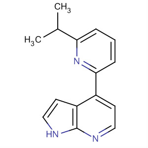 4-(6-异丙基吡啶-2-基)-1H-吡咯并[2,3-b]吡啶结构式_916172-97-9结构式