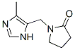 2-Pyrrolidinone, 1-[(4-methyl-1h-imidazol-5-yl)methyl]- Structure,916254-28-9Structure