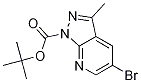 Tert-butyl5-bromo-3-methyl-1h-pyrazolo[3,4-b]pyridine-1-carboxylate Structure,916258-24-7Structure