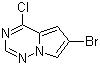 6-Bromo-4-chloro-pyrrolo[2,1-f][1,2,4]triazine Structure,916420-30-9Structure