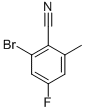 2-Bromo-4-fluoro-6-methylbenzonitrile Structure,916792-09-1Structure