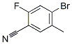 Benzonitrile, 4-bromo-2-fluoro-5-methyl- Structure,916792-13-7Structure