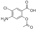 2-乙酰氧基-4-氨基-5-氯苯甲酸结构式_916792-38-6结构式