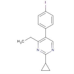 2-Cyclopropyl-4-ethyl-5-(4-iodophenyl)pyrimidine Structure,918422-46-5Structure