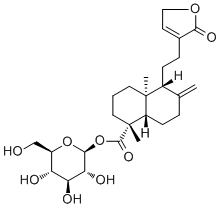 19-[(Beta-d-glucopyranosyl)oxy]-19-oxo-ent-labda-8(17),13-dien-16,15-olide Structure,919120-78-8Structure