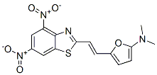  5-[2-(4,6-二硝基-2-苯并噻唑)乙烯]-N,N-二甲基-2-呋喃胺结构式_919285-59-9结构式