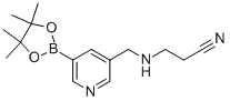 3-[[[5-(4,4,5,5-Tetramethyl-1,3,2-dioxaborolan-2-yl)-3-pyridinyl]methyl]amino]-propanenitrile Structure,919347-58-3Structure