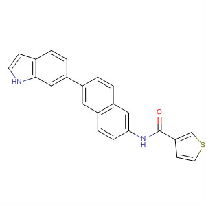 N-[6-(1h-indol-6-yl)-2-naphthalenyl]-3-thiophenecarboxamide Structure,919362-71-3Structure