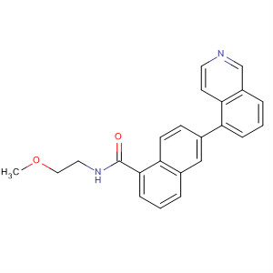 6-(5-异喹啉)-N-(2-甲氧基乙基)- 1-萘羧酰胺结构式_919363-04-5结构式