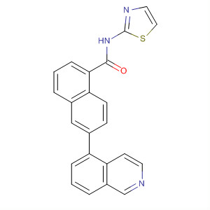 6-(5-异喹啉)-N-2-噻唑-1-萘羧酰胺结构式_919363-05-6结构式